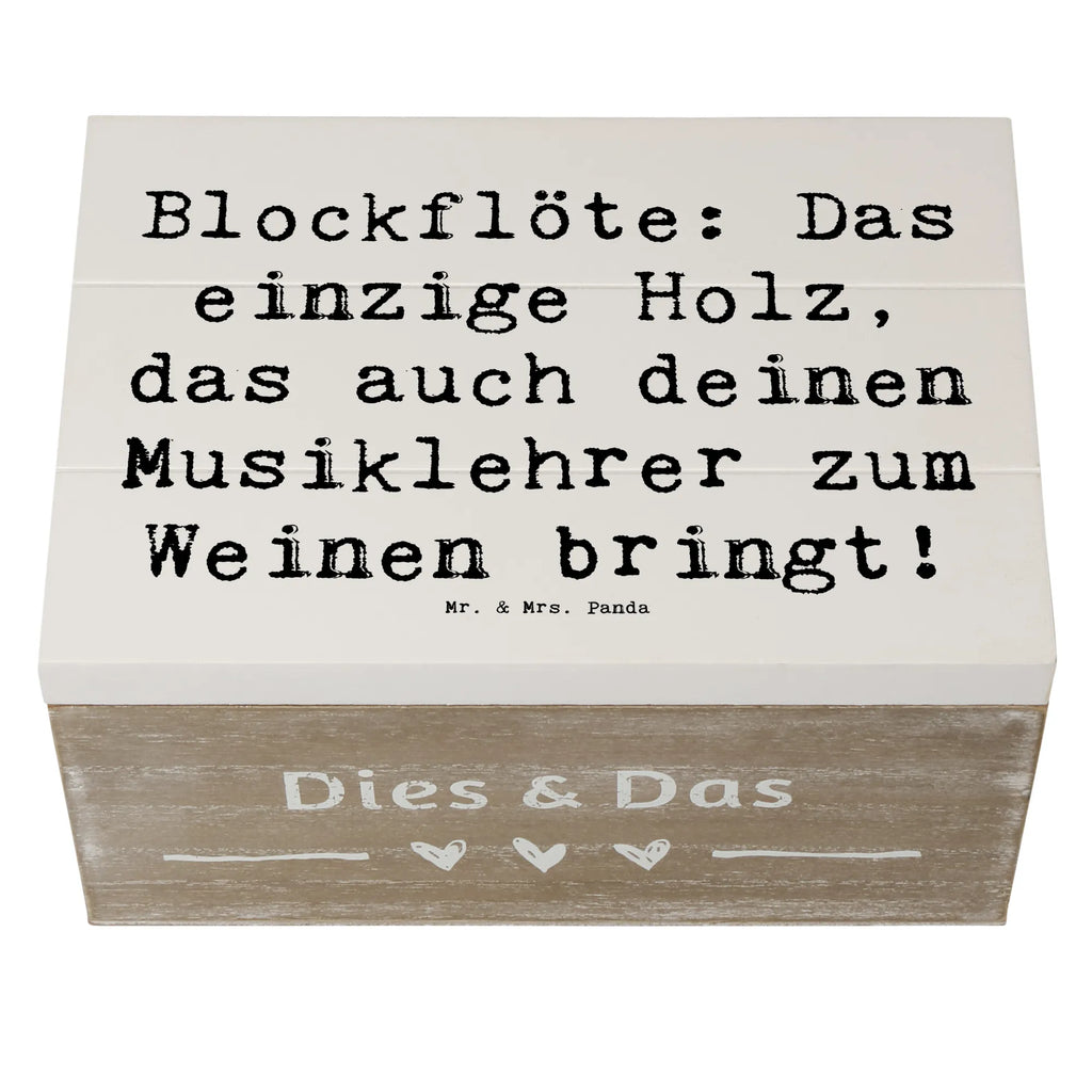 Holzkiste Spruch Blockflöte Humor XXL, Aufbewahrungsbox, Geschenkdose, Geschenkbox, Erinnerungskiste, Truhe, Schatzkiste, Holzkiste, Erinnerungsbox, Dekokiste, Kiste, Schatulle, Instrumente, Geschenke Musiker, Musikliebhaber