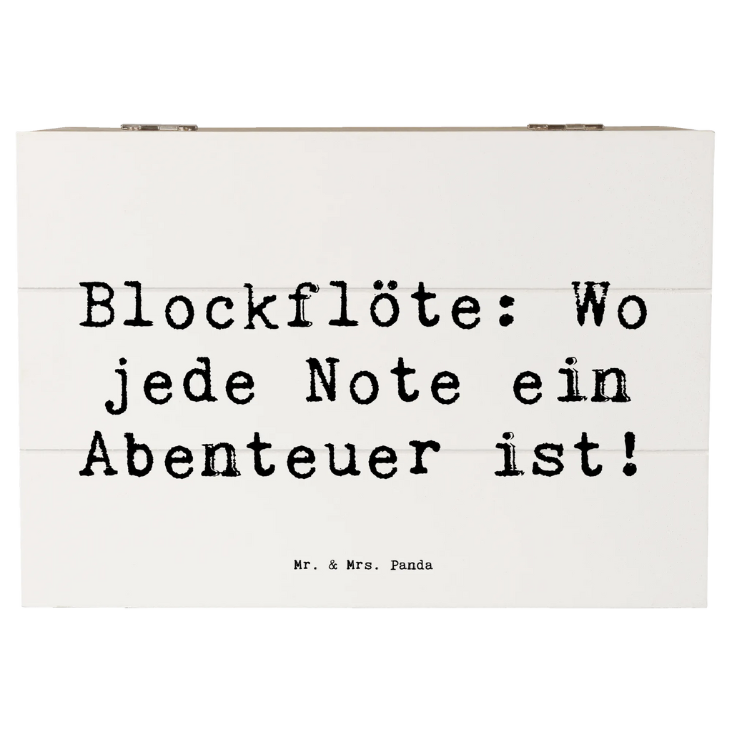 Wooden chest Saying Blockflöte: Wo jede Note ein Abenteuer ist! Erinnerungsbox, Holzkiste, Erinnerungskiste, XXL, Schatzkiste, Geschenkbox, Truhe, Dekokiste, Schatulle, Kiste, Geschenkdose, Aufbewahrungsbox, Instrumente, Geschenke Musiker, Musikliebhaber