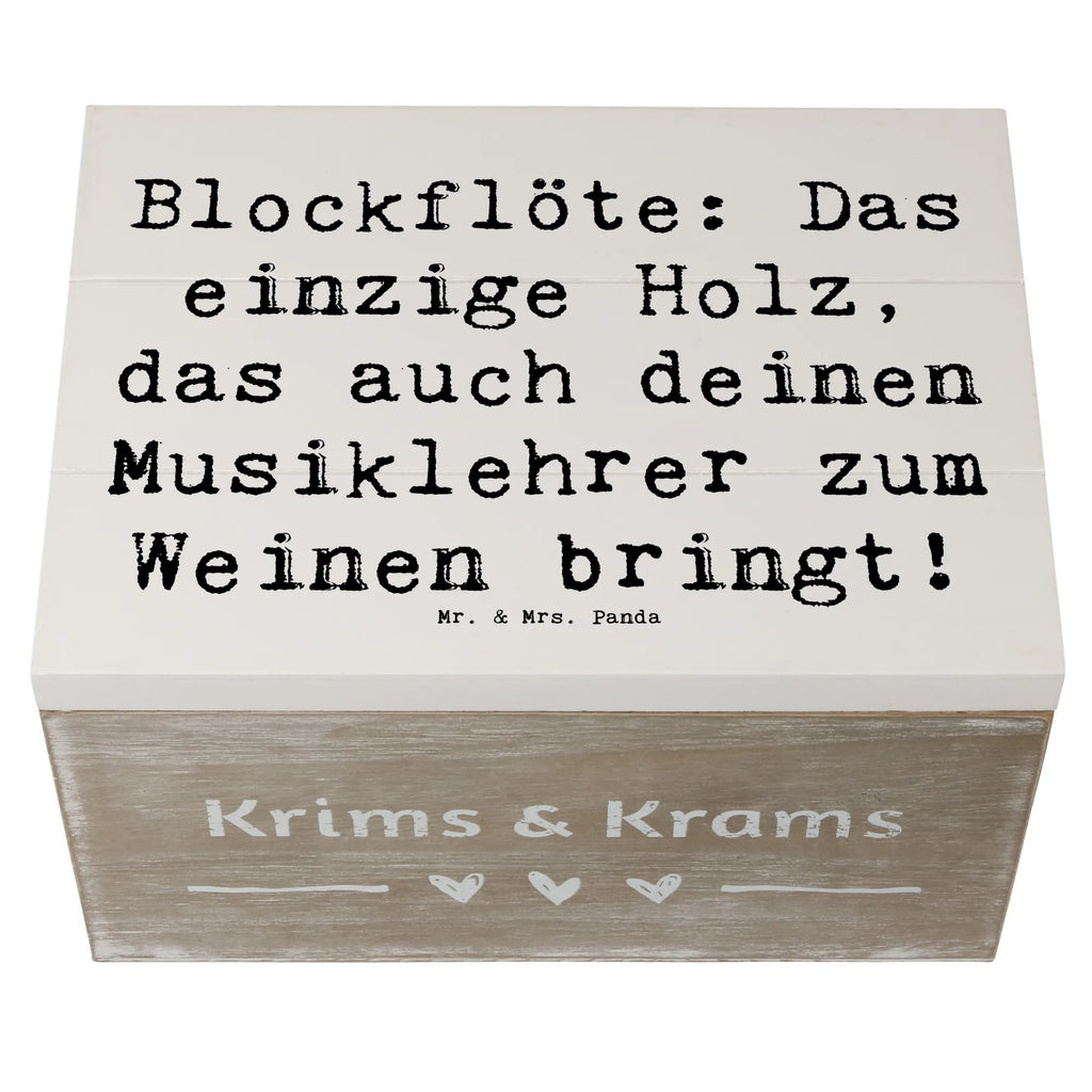 Holzkiste Spruch Blockflöte Humor XXL, Aufbewahrungsbox, Geschenkdose, Geschenkbox, Erinnerungskiste, Truhe, Schatzkiste, Holzkiste, Erinnerungsbox, Dekokiste, Kiste, Schatulle, Instrumente, Geschenke Musiker, Musikliebhaber