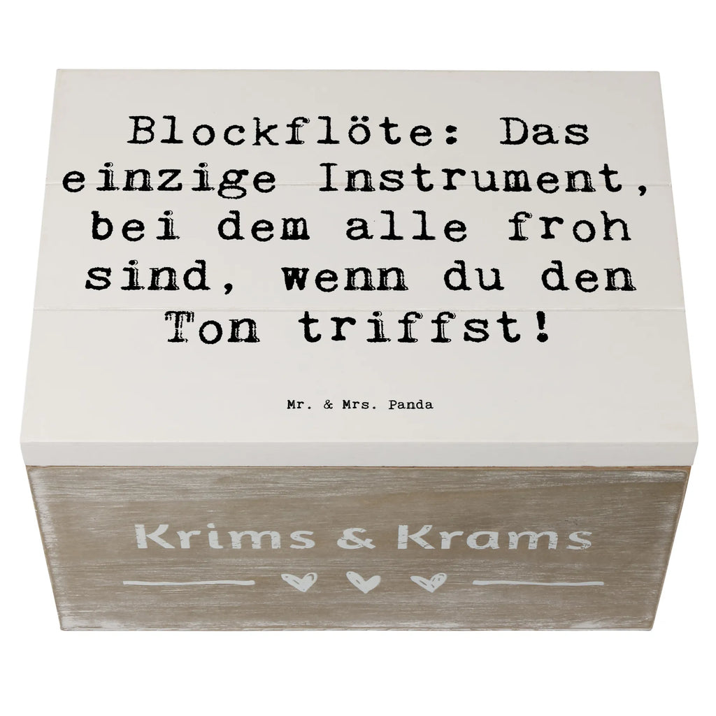 Holzkiste Spruch Blockflöte Freude Geschenkbox, Dekokiste, Kiste, XXL, Erinnerungskiste, Aufbewahrungsbox, Geschenkdose, Holzkiste, Schatzkiste, Schatulle, Erinnerungsbox, Truhe, Instrumente, Geschenke Musiker, Musikliebhaber