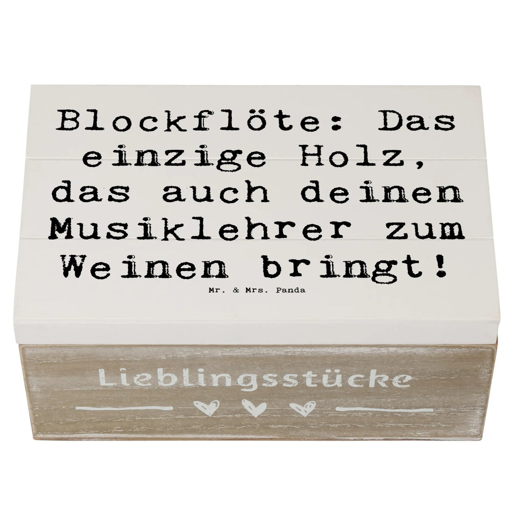 Holzkiste Spruch Blockflöte Humor XXL, Aufbewahrungsbox, Geschenkdose, Geschenkbox, Erinnerungskiste, Truhe, Schatzkiste, Holzkiste, Erinnerungsbox, Dekokiste, Kiste, Schatulle, Instrumente, Geschenke Musiker, Musikliebhaber