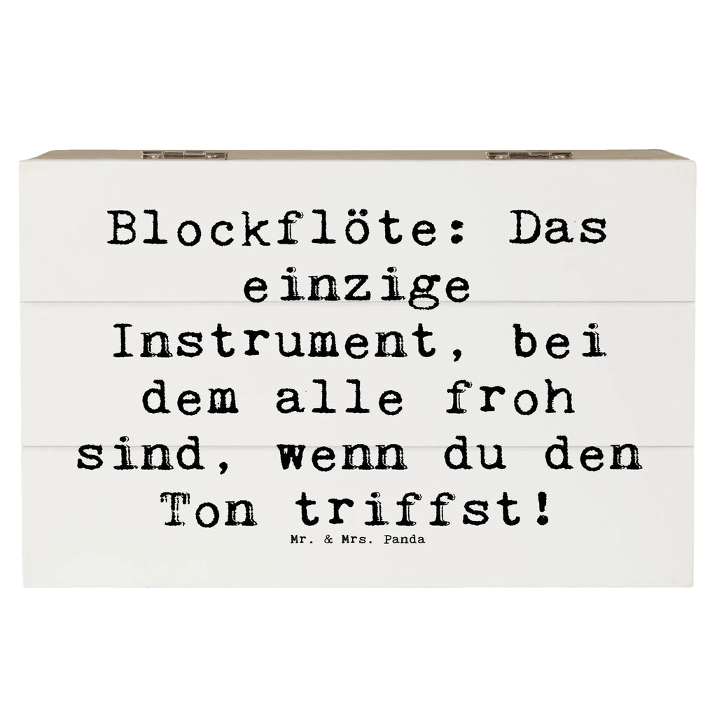 Holzkiste Spruch Blockflöte Freude Geschenkbox, Dekokiste, Kiste, XXL, Erinnerungskiste, Aufbewahrungsbox, Geschenkdose, Holzkiste, Schatzkiste, Schatulle, Erinnerungsbox, Truhe, Instrumente, Geschenke Musiker, Musikliebhaber