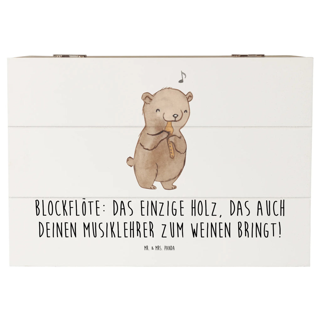 Holzkiste Blockflöte Humor Schatulle, Dekokiste, Kiste, Geschenkbox, Erinnerungsbox, Holzkiste, XXL, Truhe, Aufbewahrungsbox, Schatzkiste, Geschenkdose, Erinnerungskiste, Instrumente, Geschenke Musiker, Musikliebhaber