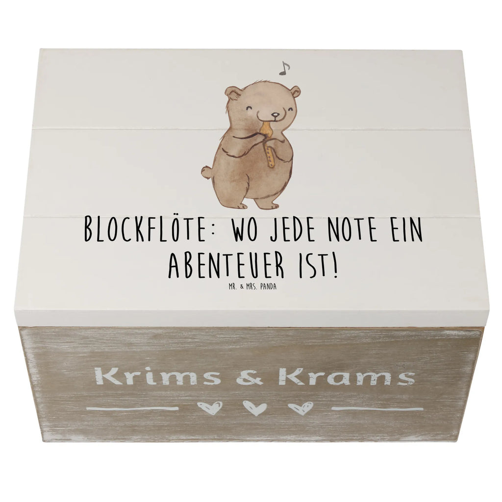 Holzkiste Abenteuer Blockflöte Kiste, Geschenkdose, Dekokiste, Schatulle, Holzkiste, XXL, Truhe, Geschenkbox, Aufbewahrungsbox, Erinnerungsbox, Schatzkiste, Erinnerungskiste, Instrumente, Geschenke Musiker, Musikliebhaber