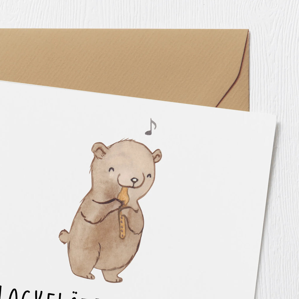 Deluxe Card Blockflöte: Wo jede Note ein Abenteuer ist! Klappkarte, Glückwunschkarte, Geburtstagskarte, Grußkarte, Hochwertige Klappkarte, Karte, Hochwertige Grußkarte, Hochzeitskarte, Einladungskarte, Instrumente, Geschenke Musiker, Musikliebhaber