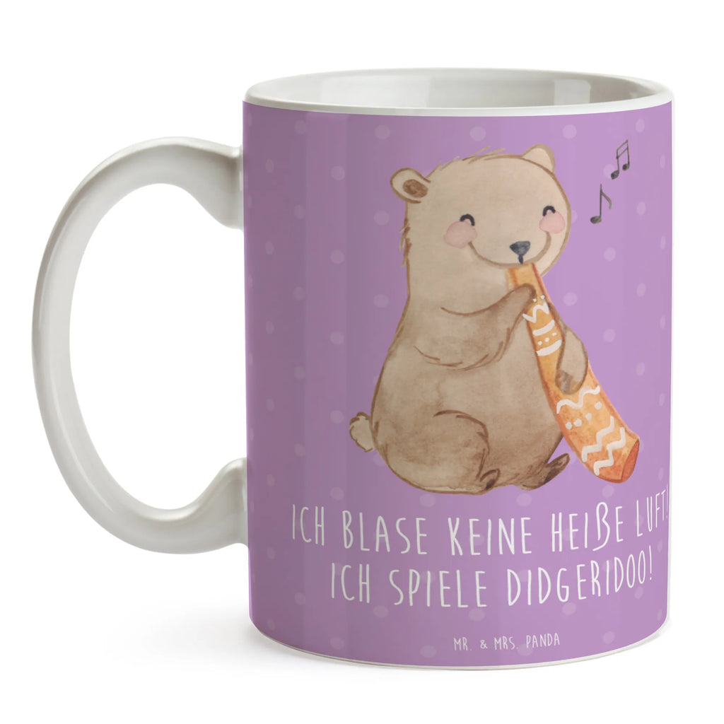 Mug Ich blase keine heiße Luft! Ich spiele Didgeridoo! Kaffeetasse, Keramiktasse, Porzellantasse, Bürotasse, Tasse, Geschenktasse, Teetasse, Tasse mit Zitaten, Tasse mit Motiven, Instrumente, Geschenke Musiker, Musikliebhaber
