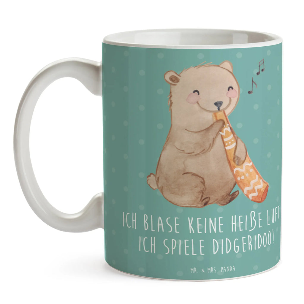 Mug Ich blase keine heiße Luft! Ich spiele Didgeridoo! Kaffeetasse, Keramiktasse, Porzellantasse, Bürotasse, Tasse, Geschenktasse, Teetasse, Tasse mit Zitaten, Tasse mit Motiven, Instrumente, Geschenke Musiker, Musikliebhaber