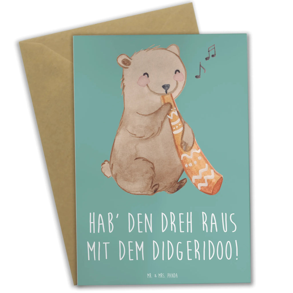 Grußkarte Didgeridoo Dreh Klappkarte, Karte, Einladungskarte, Geburtstagskarte, Grußkarte, Ansichtskarten, Glückwunschkarte, Hochzeitskarte, Instrumente, Geschenke Musiker, Musikliebhaber
