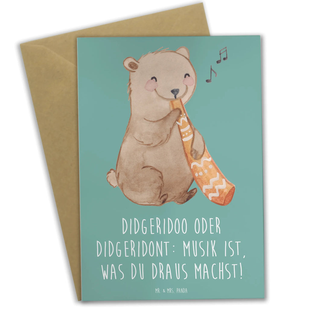 Greetings card Didgeridoo oder Didgeridont: Musik ist, was du draus machst! Ansichtskarten, Glückwunschkarte, Hochzeitskarte, Karte, Klappkarte, Einladungskarte, Geburtstagskarte, Grußkarte, Instrumente, Geschenke Musiker, Musikliebhaber