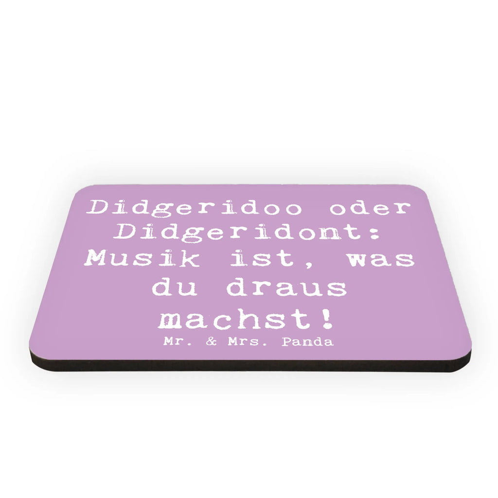 Magnet Saying Didgeridoo oder Didgeridont: Musik ist, was du draus machst! Pinnwandmagnet, Notiz Magnet, Motivmagnete, Kühlschrankmagnet, Whiteboard Magnet, Kühlschrank Dekoration, Dekomagnet, Souvenir Magnet, Instrumente, Geschenke Musiker, Musikliebhaber