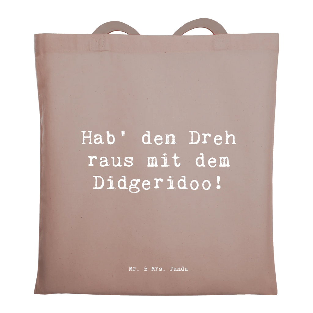 Tote bag Saying Hab' den Dreh raus mit dem Didgeridoo! Strandtasche, Einkaufstasche, Beuteltasche, Badetasche, Stoffbeutel, Laptoptasche, Jutebeutel, Einkaufstüte, Umhängetasche, Stofftasche, Jutetasche, Tragetasche, Schultertasche, Beutel, Tasche, Shopper, Instrumente, Geschenke Musiker, Musikliebhaber