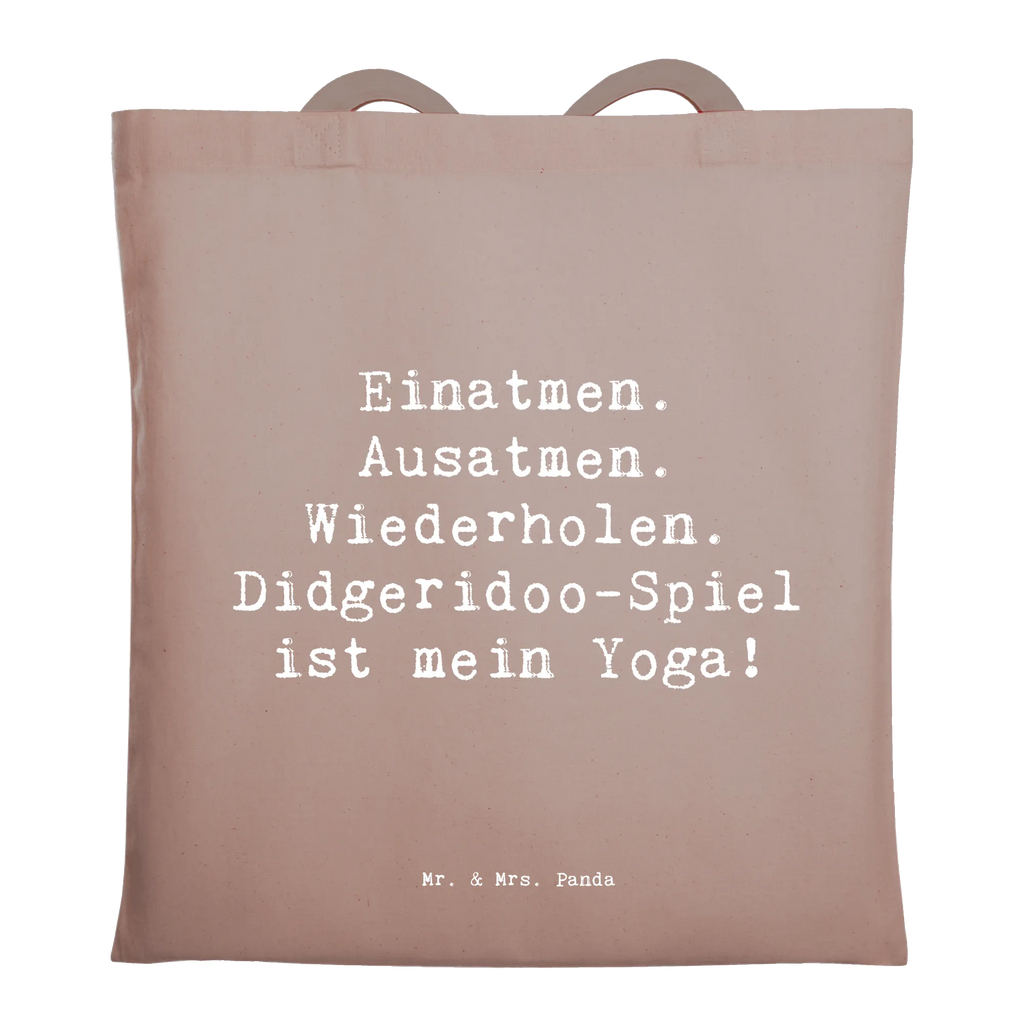 Tote bag Saying Einatmen. Ausatmen. Wiederholen. Didgeridoo-Spiel ist mein Yoga! Badetasche, Stoffbeutel, Tasche, Jutebeutel, Shopper, Stofftasche, Beutel, Strandtasche, Jutetasche, Beuteltasche, Tragetasche, Schultertasche, Einkaufstasche, Laptoptasche, Einkaufstüte, Umhängetasche, Instrumente, Geschenke Musiker, Musikliebhaber