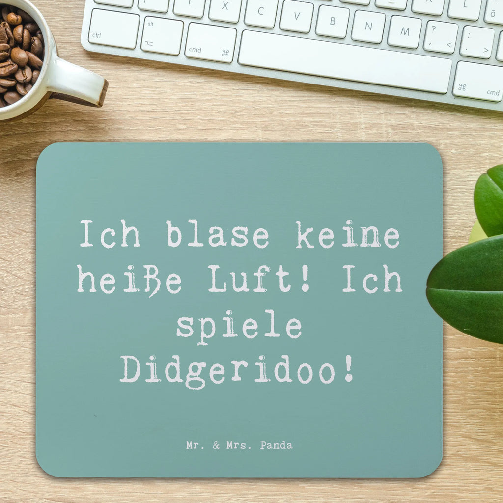 Mouse mat Saying Ich blase keine heiße Luft! Ich spiele Didgeridoo! Mousepad, Computer zubehör, Büroausstattung, PC Zubehör, Arbeitszimmer, Mauspad, Einzigartiges Mauspad, Designer Mauspad, Mausunterlage, Mauspad Büro, Instrumente, Geschenke Musiker, Musikliebhaber