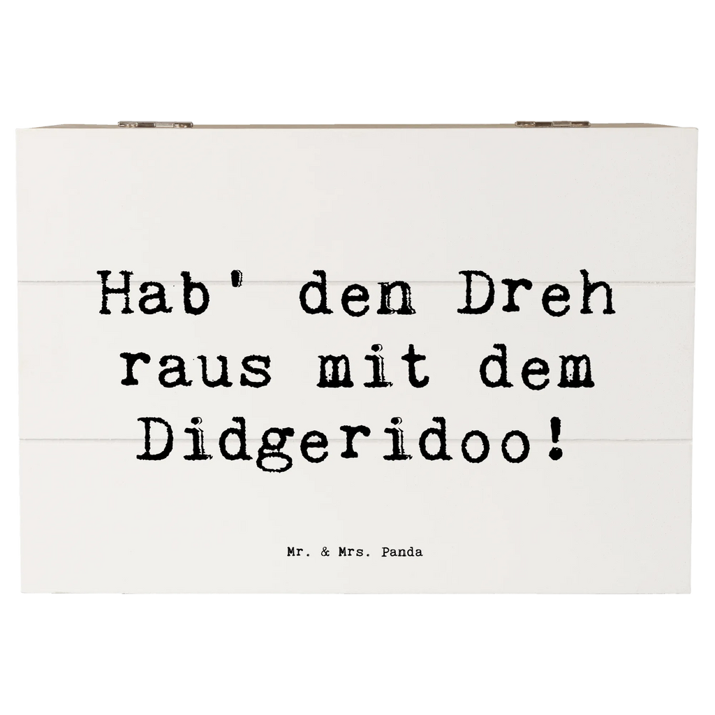Holzkiste Spruch Didgeridoo Dreh Schatzkiste, Truhe, Erinnerungsbox, Geschenkbox, Schatulle, Erinnerungskiste, Geschenkdose, Dekokiste, Holzkiste, Kiste, XXL, Aufbewahrungsbox, Instrumente, Geschenke Musiker, Musikliebhaber