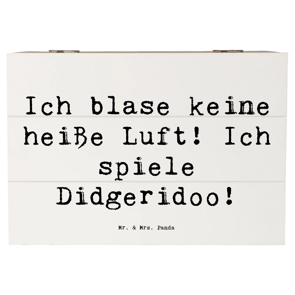 Holzkiste Spruch Didgeridoo Spieler Dekokiste, Schatzkiste, Erinnerungsbox, Holzkiste, Schatulle, Truhe, Kiste, XXL, Geschenkbox, Erinnerungskiste, Aufbewahrungsbox, Geschenkdose, Instrumente, Geschenke Musiker, Musikliebhaber