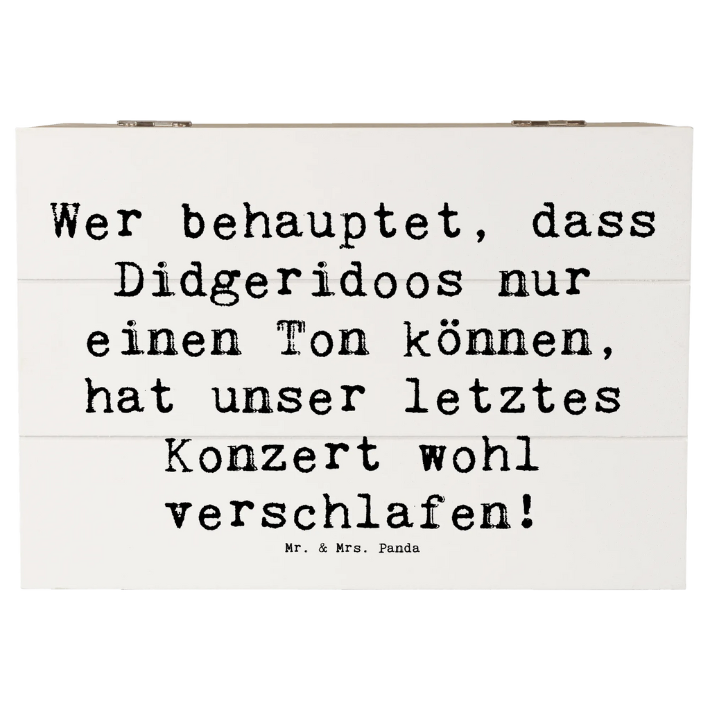 Holzkiste Spruch Didgeridoo Konzert Truhe, Aufbewahrungsbox, Schatzkiste, Geschenkdose, Geschenkbox, Erinnerungsbox, Erinnerungskiste, Holzkiste, Dekokiste, Schatulle, Kiste, XXL, Instrumente, Geschenke Musiker, Musikliebhaber