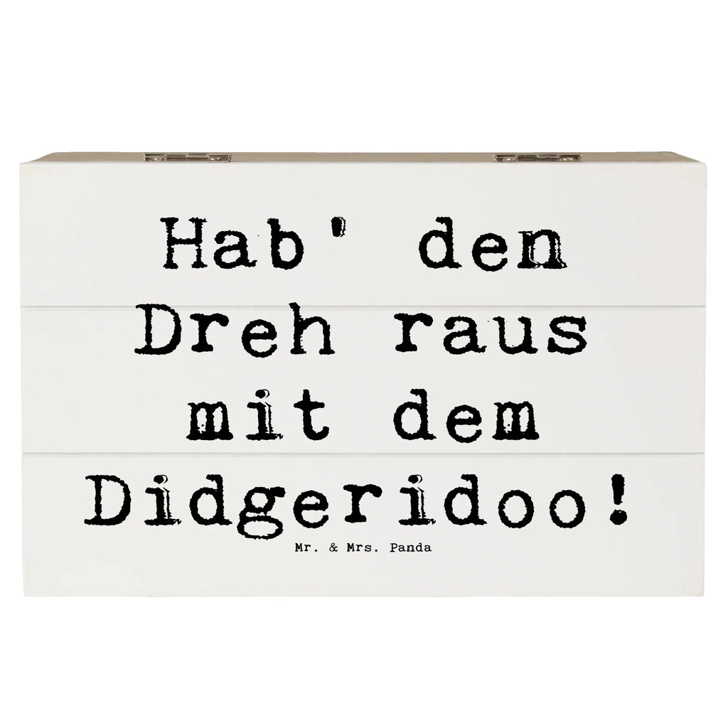Holzkiste Spruch Didgeridoo Dreh Schatzkiste, Truhe, Erinnerungsbox, Geschenkbox, Schatulle, Erinnerungskiste, Geschenkdose, Dekokiste, Holzkiste, Kiste, XXL, Aufbewahrungsbox, Instrumente, Geschenke Musiker, Musikliebhaber