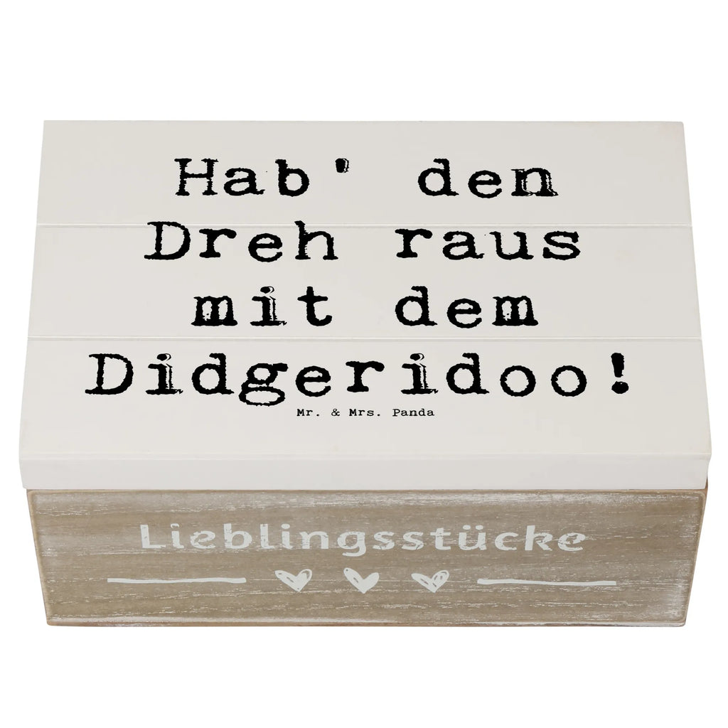 Holzkiste Spruch Didgeridoo Dreh Schatzkiste, Truhe, Erinnerungsbox, Geschenkbox, Schatulle, Erinnerungskiste, Geschenkdose, Dekokiste, Holzkiste, Kiste, XXL, Aufbewahrungsbox, Instrumente, Geschenke Musiker, Musikliebhaber