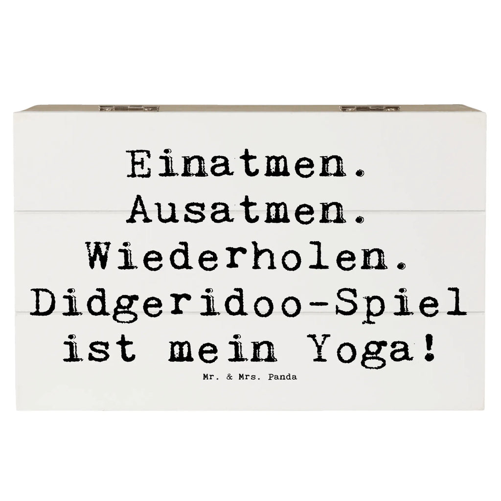 Holzkiste Spruch Didgeridoo Yoga Schatulle, Erinnerungsbox, Aufbewahrungsbox, Truhe, Dekokiste, Erinnerungskiste, Schatzkiste, Kiste, Geschenkbox, Holzkiste, Geschenkdose, XXL, Instrumente, Geschenke Musiker, Musikliebhaber