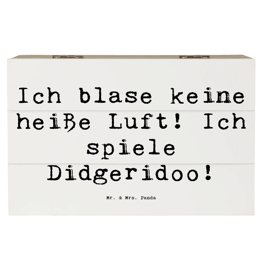 Holzkiste Spruch Didgeridoo Spieler Dekokiste, Schatzkiste, Erinnerungsbox, Holzkiste, Schatulle, Truhe, Kiste, XXL, Geschenkbox, Erinnerungskiste, Aufbewahrungsbox, Geschenkdose, Instrumente, Geschenke Musiker, Musikliebhaber