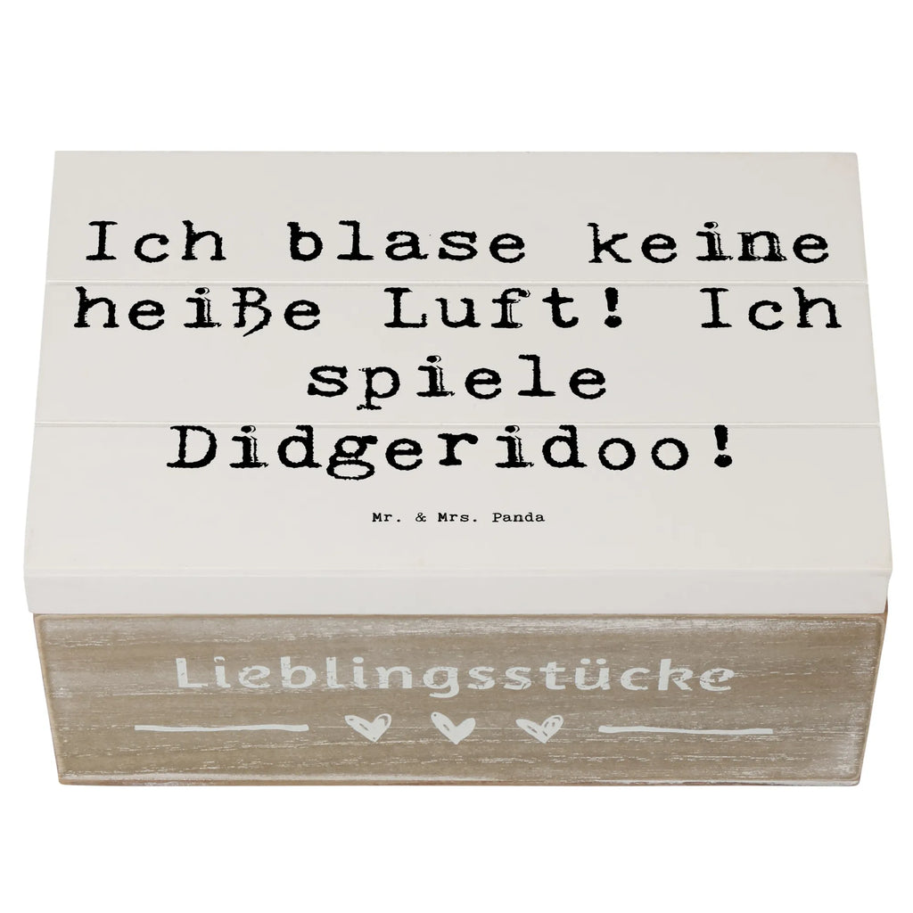 Holzkiste Spruch Didgeridoo Spieler Dekokiste, Schatzkiste, Erinnerungsbox, Holzkiste, Schatulle, Truhe, Kiste, XXL, Geschenkbox, Erinnerungskiste, Aufbewahrungsbox, Geschenkdose, Instrumente, Geschenke Musiker, Musikliebhaber