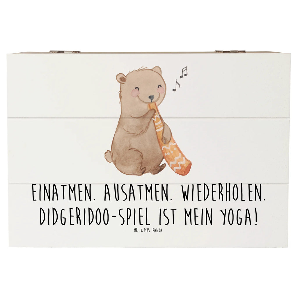 Wooden chest Einatmen. Ausatmen. Wiederholen. Didgeridoo-Spiel ist mein Yoga! Erinnerungsbox, Geschenkdose, Truhe, Dekokiste, Schatzkiste, Aufbewahrungsbox, XXL, Kiste, Erinnerungskiste, Holzkiste, Schatulle, Geschenkbox, Instrumente, Geschenke Musiker, Musikliebhaber