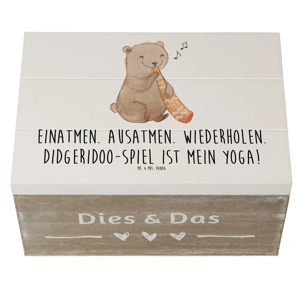 Wooden chest Einatmen. Ausatmen. Wiederholen. Didgeridoo-Spiel ist mein Yoga! Erinnerungsbox, Geschenkdose, Truhe, Dekokiste, Schatzkiste, Aufbewahrungsbox, XXL, Kiste, Erinnerungskiste, Holzkiste, Schatulle, Geschenkbox, Instrumente, Geschenke Musiker, Musikliebhaber