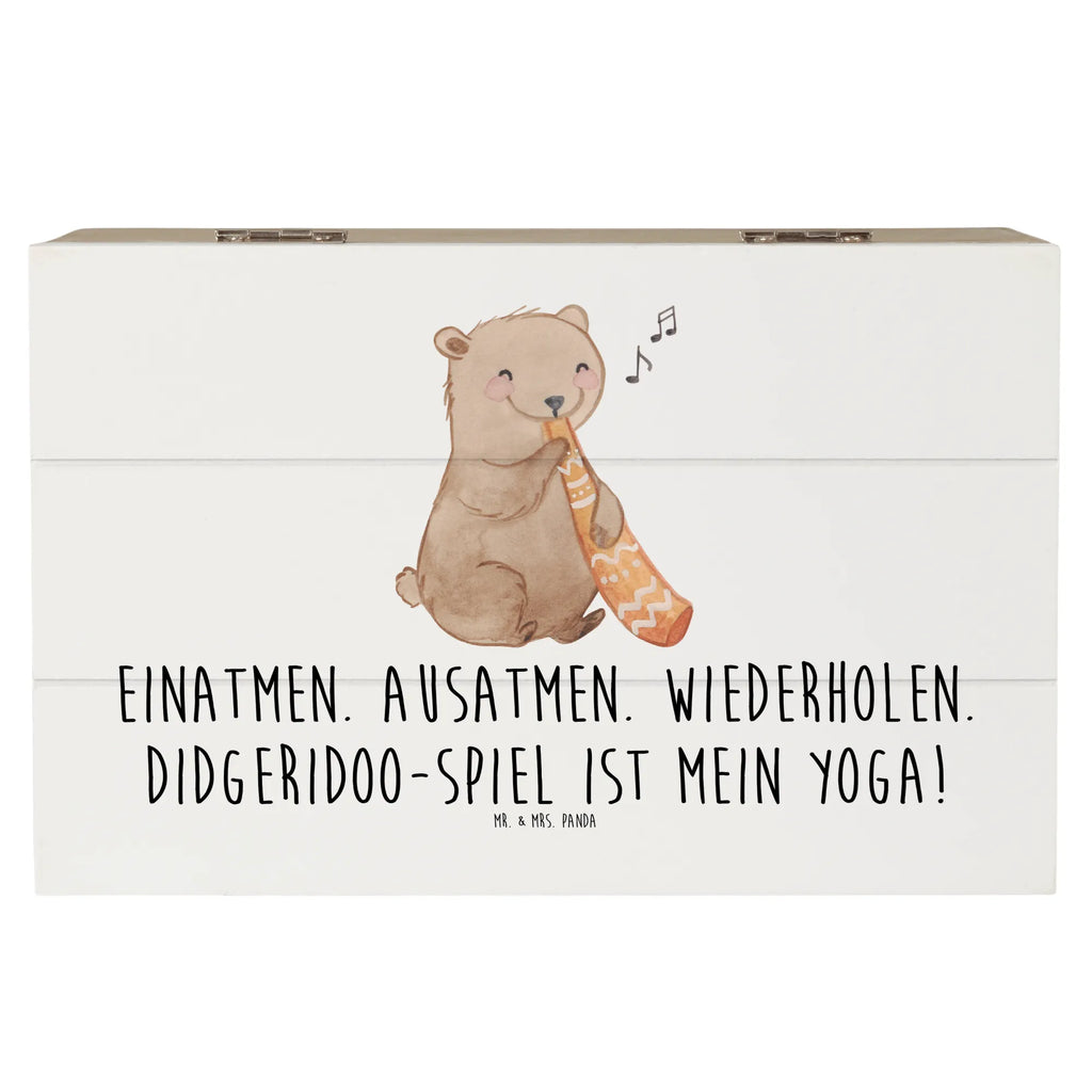 Wooden chest Einatmen. Ausatmen. Wiederholen. Didgeridoo-Spiel ist mein Yoga! Erinnerungsbox, Geschenkdose, Truhe, Dekokiste, Schatzkiste, Aufbewahrungsbox, XXL, Kiste, Erinnerungskiste, Holzkiste, Schatulle, Geschenkbox, Instrumente, Geschenke Musiker, Musikliebhaber
