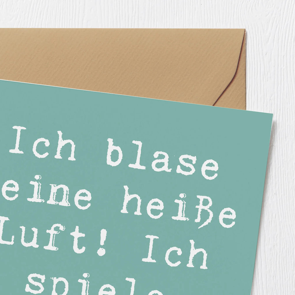 Deluxe Karte Spruch Didgeridoo Spieler Karte, Hochzeitskarte, Hochwertige Klappkarte, Glückwunschkarte, Klappkarte, Einladungskarte, Grußkarte, Hochwertige Grußkarte, Geburtstagskarte, Instrumente, Geschenke Musiker, Musikliebhaber