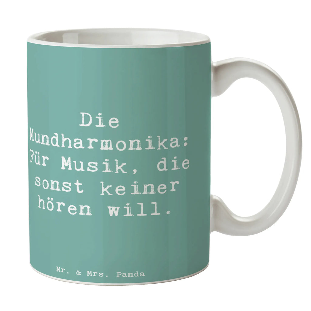 Tasse Spruch Musik Mundharmonika Tasse, Kaffeetasse, Keramiktasse, Teetasse, Tasse mit Zitaten, Tasse mit Motiven, Bürotasse, Geschenktasse, Porzellantasse, Instrumente, Geschenke Musiker, Musikliebhaber