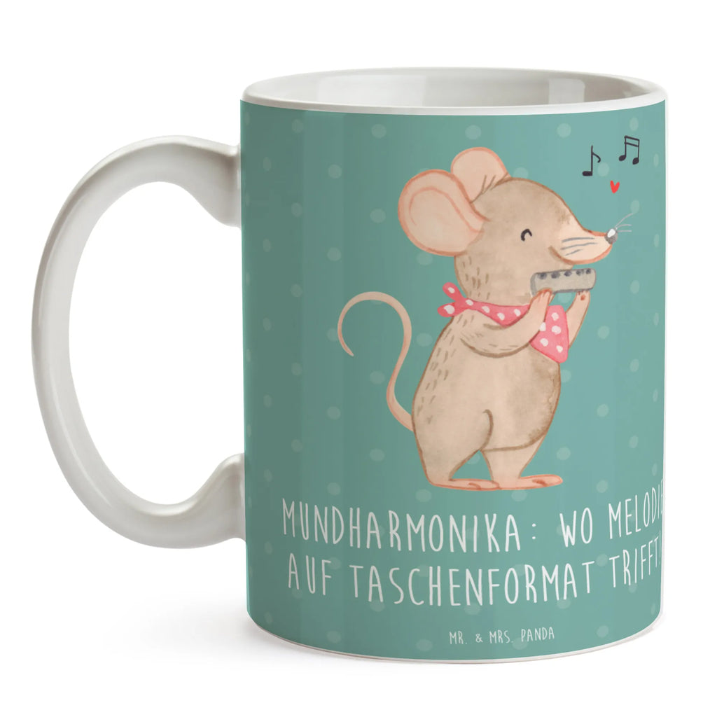 Tasse Mundharmonika: Wo Melodie auf Taschenformat trifft! Porzellantasse, Teetasse, Kaffeetasse, Tasse mit Zitaten, Tasse mit Motiven, Geschenktasse, Keramiktasse, Tasse, Bürotasse, Instrumente, Geschenke Musiker, Musikliebhaber