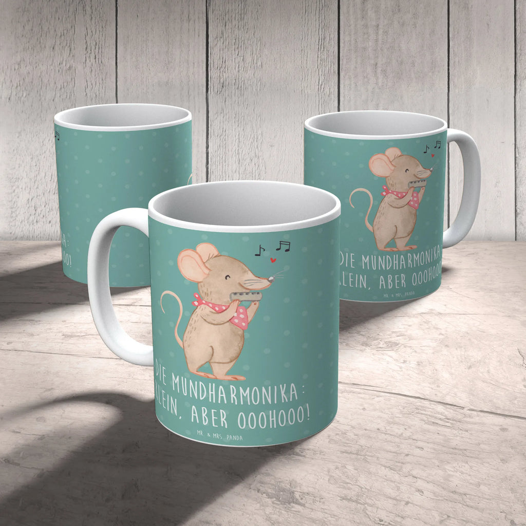 Mug Die Mundharmonika: klein, aber ooohooo! Porzellantasse, Geschenktasse, Keramiktasse, Tasse, Tasse mit Motiven, Teetasse, Tasse mit Zitaten, Bürotasse, Kaffeetasse, Instrumente, Geschenke Musiker, Musikliebhaber