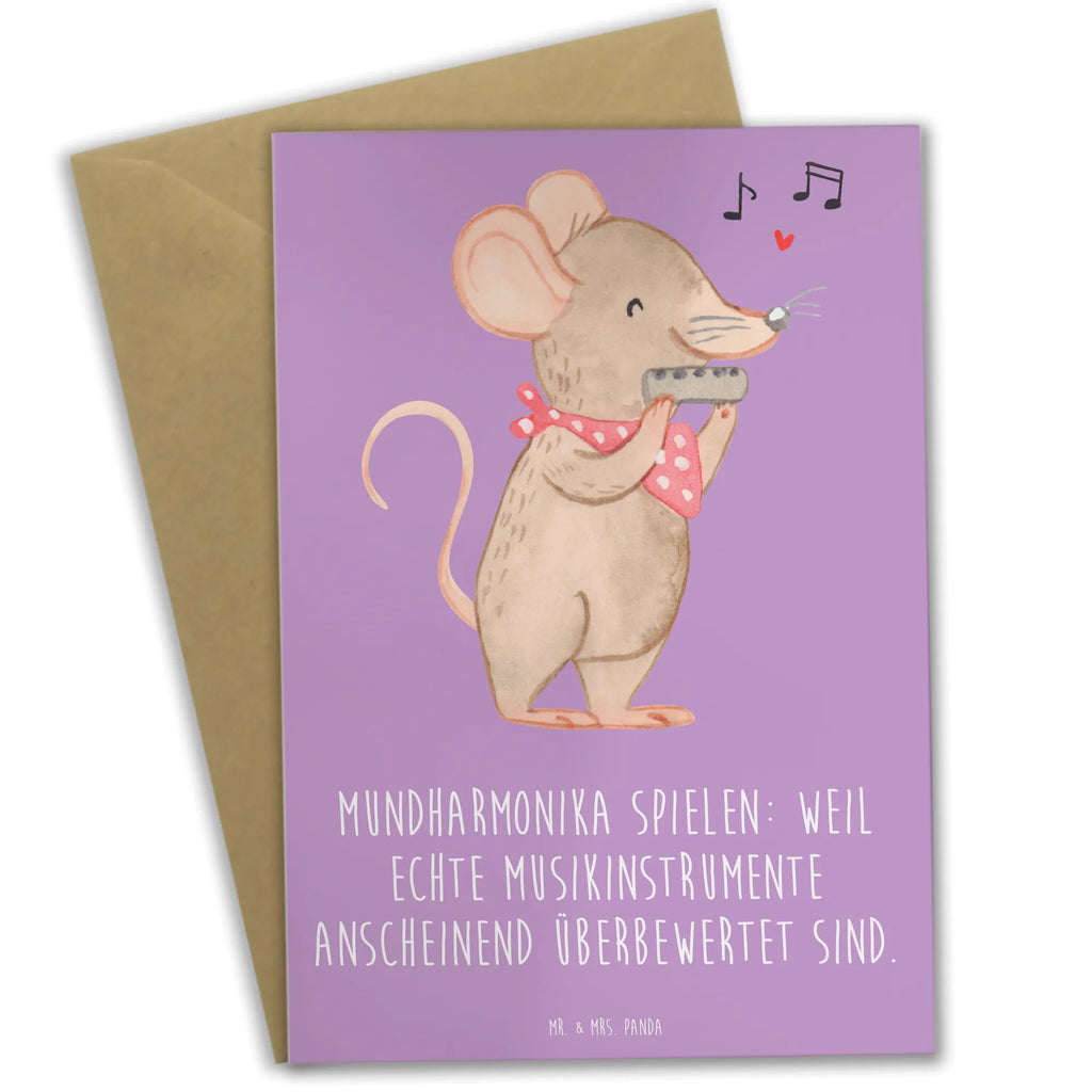 Greetings card Mundharmonika spielen: Weil echte Musikinstrumente anscheinend überbewertet sind. Klappkarte, Hochzeitskarte, Grußkarte, Glückwunschkarte, Geburtstagskarte, Karte, Einladungskarte, Ansichtskarten, Instrumente, Geschenke Musiker, Musikliebhaber