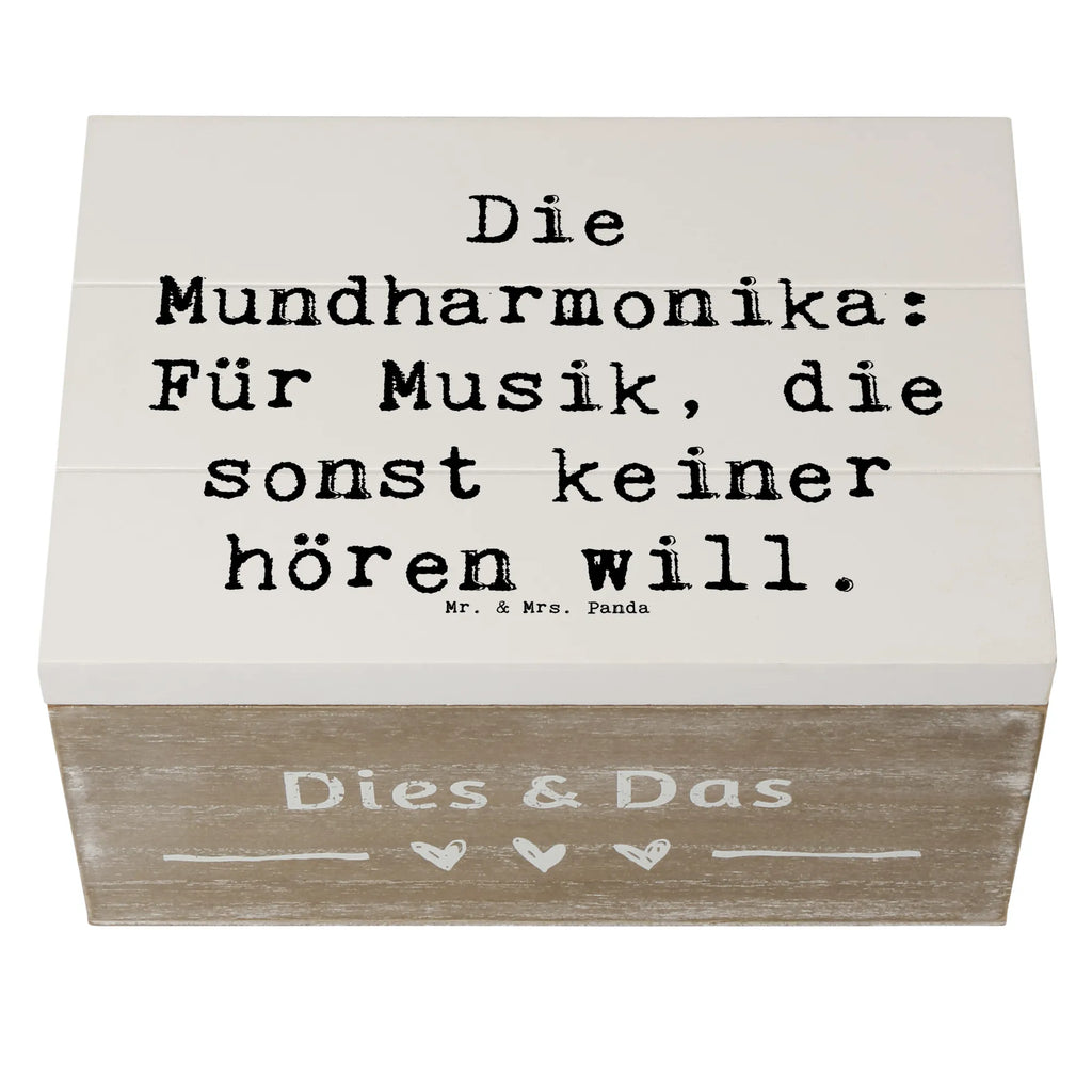 Holzkiste Spruch Musik Mundharmonika Schatulle, Aufbewahrungsbox, Geschenkbox, Erinnerungskiste, Erinnerungsbox, Geschenkdose, Holzkiste, Truhe, XXL, Schatzkiste, Kiste, Dekokiste, Instrumente, Geschenke Musiker, Musikliebhaber