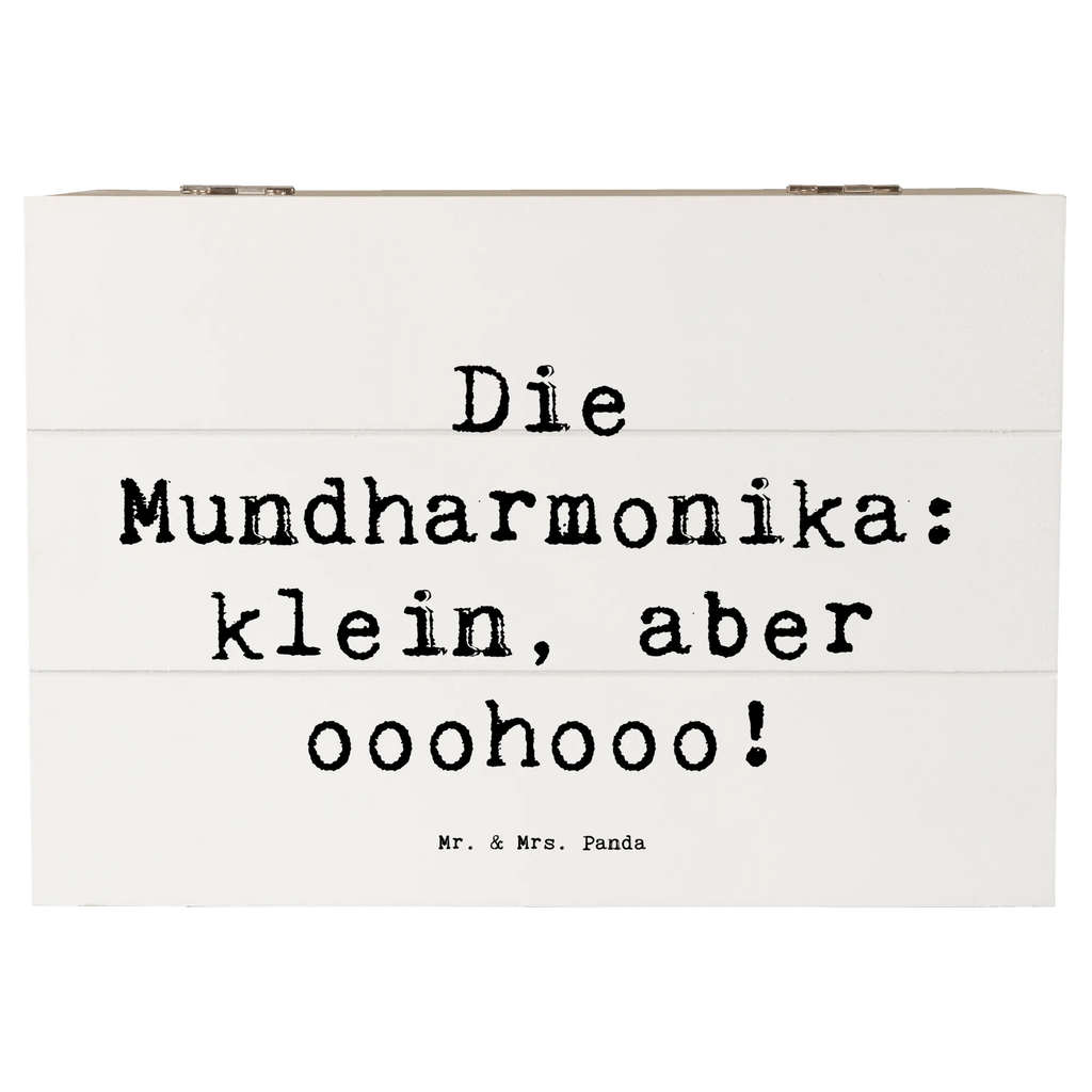 Holzkiste Spruch Mundharmonika Ohooo Geschenkbox, Dekokiste, Erinnerungskiste, XXL, Aufbewahrungsbox, Kiste, Schatulle, Erinnerungsbox, Schatzkiste, Geschenkdose, Holzkiste, Truhe, Instrumente, Geschenke Musiker, Musikliebhaber