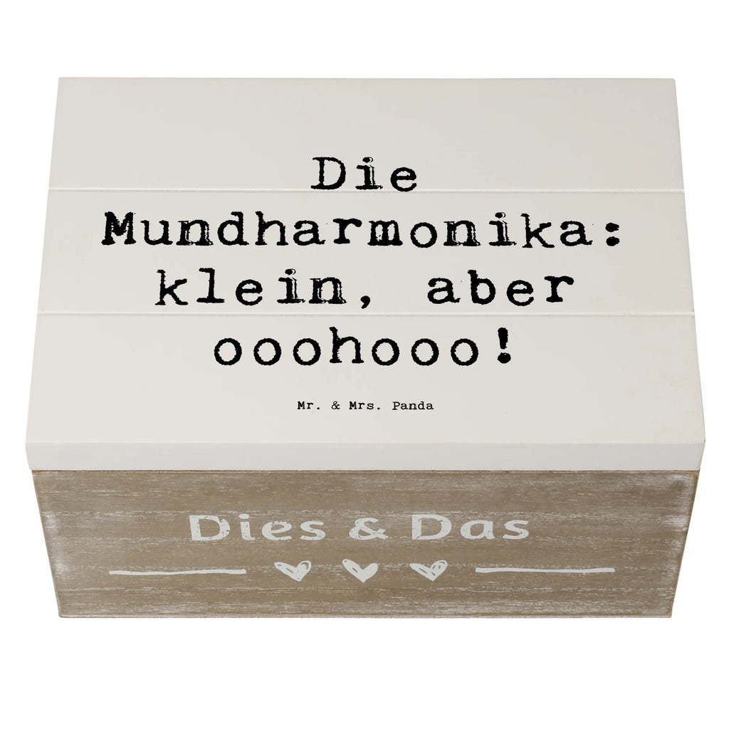 Holzkiste Spruch Mundharmonika Ohooo Geschenkbox, Dekokiste, Erinnerungskiste, XXL, Aufbewahrungsbox, Kiste, Schatulle, Erinnerungsbox, Schatzkiste, Geschenkdose, Holzkiste, Truhe, Instrumente, Geschenke Musiker, Musikliebhaber