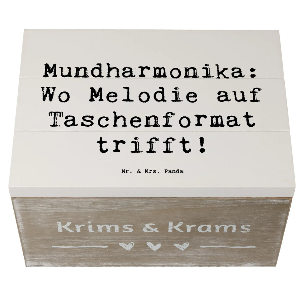Holzkiste Spruch Mundharmonika: Wo Melodie auf Taschenformat trifft! Aufbewahrungsbox, Erinnerungskiste, Truhe, Erinnerungsbox, Geschenkbox, Holzkiste, Schatzkiste, Schatulle, Kiste, Geschenkdose, XXL, Dekokiste, Instrumente, Geschenke Musiker, Musikliebhaber