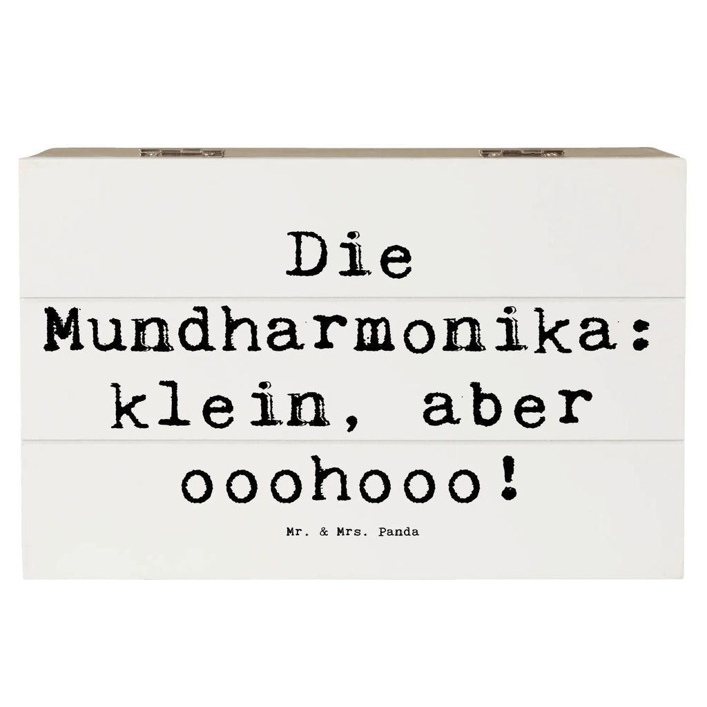 Holzkiste Spruch Mundharmonika Ohooo Geschenkbox, Dekokiste, Erinnerungskiste, XXL, Aufbewahrungsbox, Kiste, Schatulle, Erinnerungsbox, Schatzkiste, Geschenkdose, Holzkiste, Truhe, Instrumente, Geschenke Musiker, Musikliebhaber