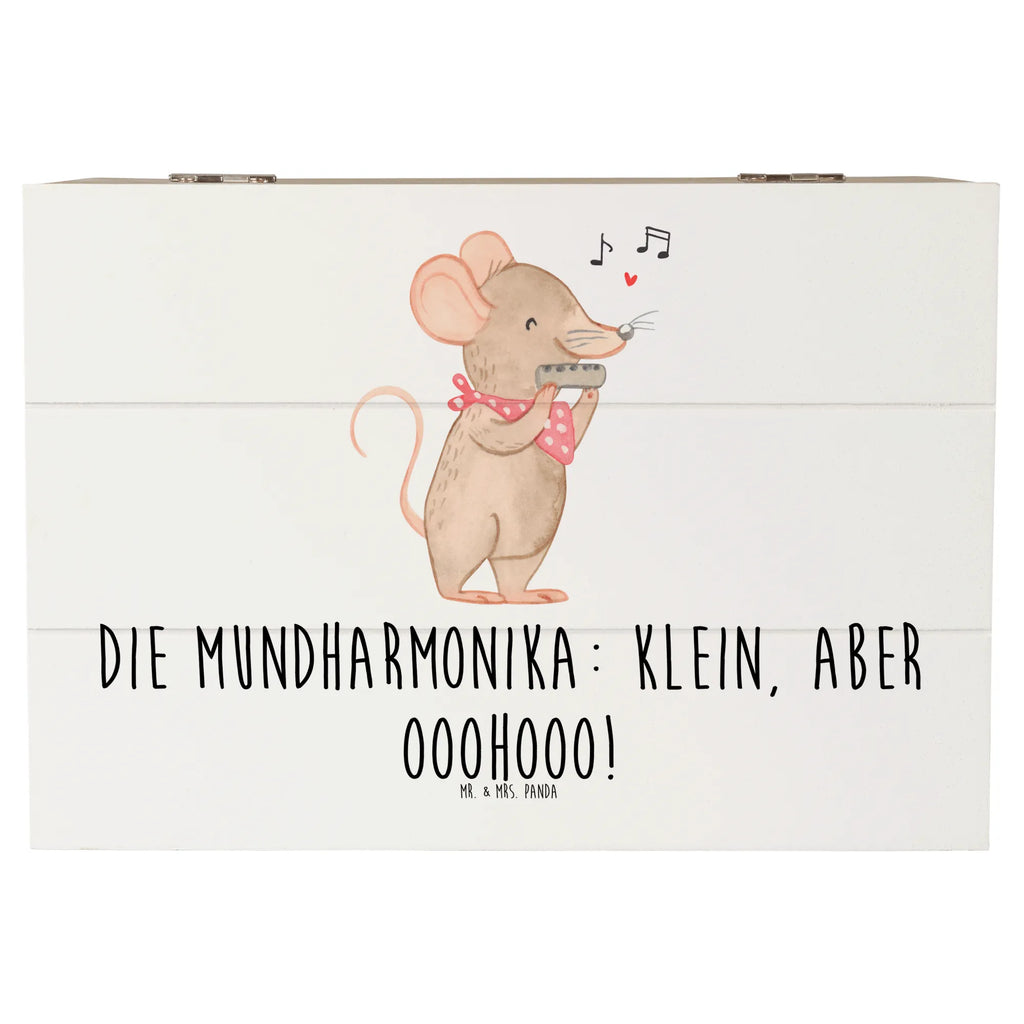Holzkiste Mundharmonika Ohooo Schatzkiste, Aufbewahrungsbox, Truhe, Holzkiste, Geschenkdose, Erinnerungsbox, XXL, Dekokiste, Geschenkbox, Erinnerungskiste, Schatulle, Kiste, Instrumente, Geschenke Musiker, Musikliebhaber