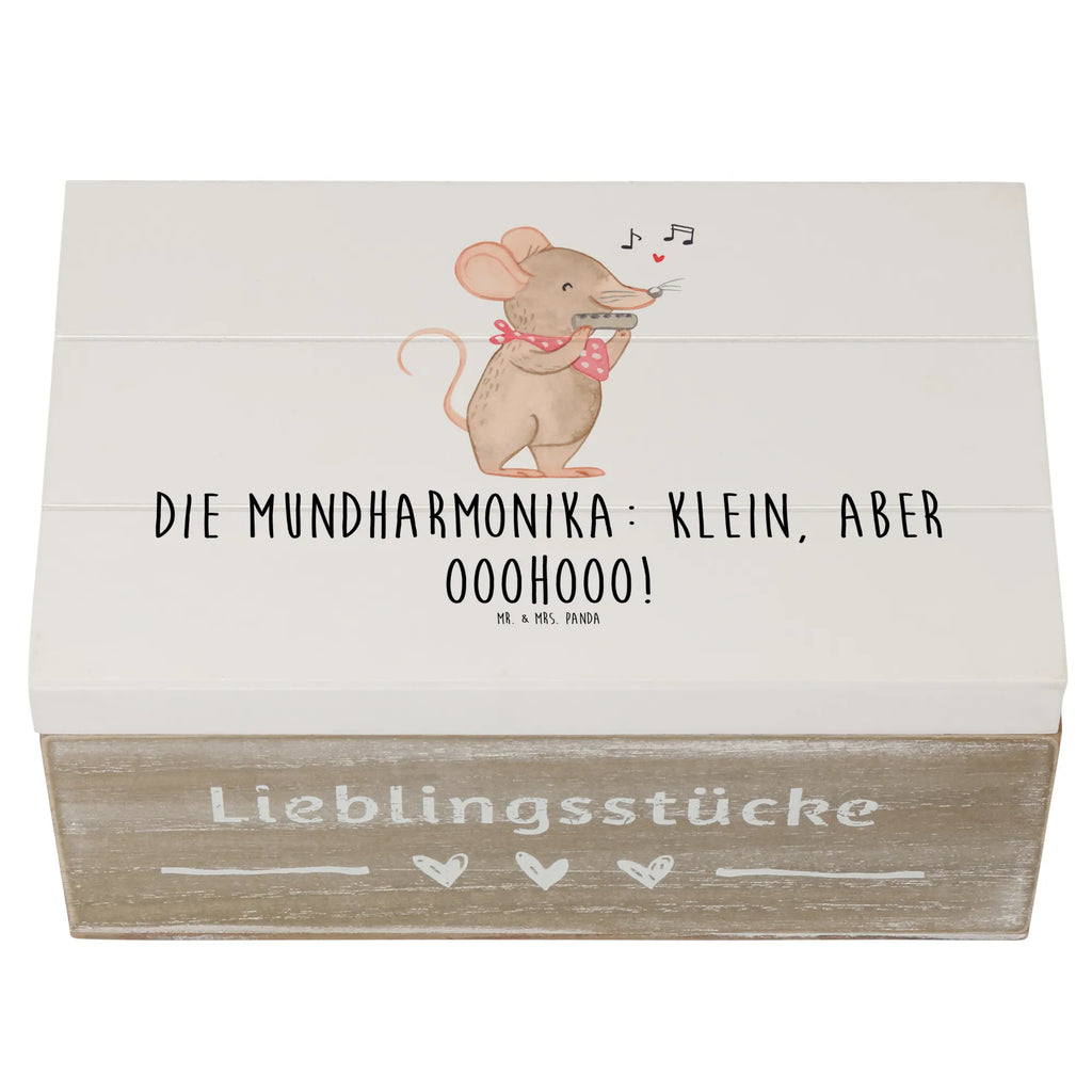 Holzkiste Mundharmonika Ohooo Schatzkiste, Aufbewahrungsbox, Truhe, Holzkiste, Geschenkdose, Erinnerungsbox, XXL, Dekokiste, Geschenkbox, Erinnerungskiste, Schatulle, Kiste, Instrumente, Geschenke Musiker, Musikliebhaber