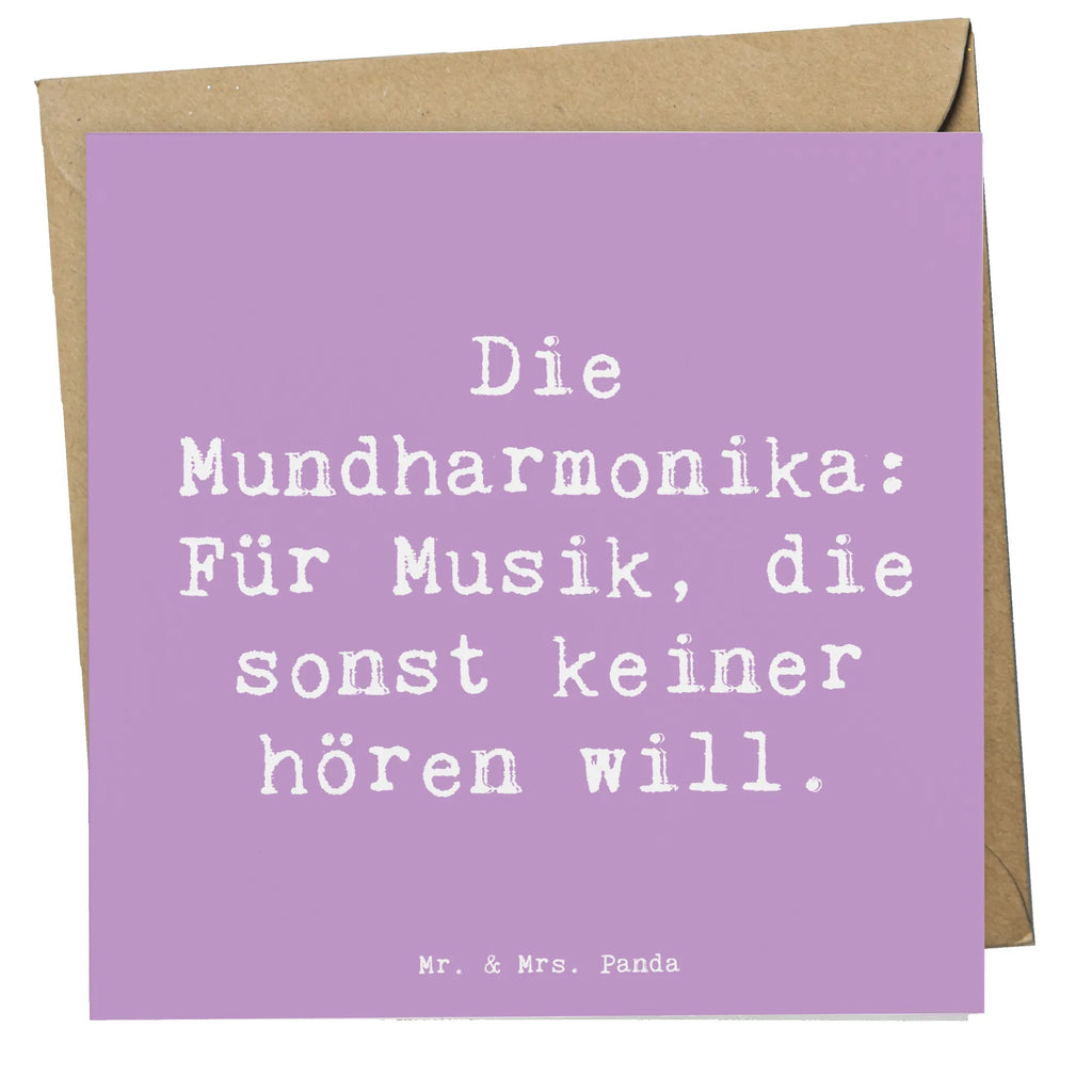 Deluxe Karte Spruch Musik Mundharmonika Glückwunschkarte, Geburtstagskarte, Hochzeitskarte, Einladungskarte, Karte, Klappkarte, Hochwertige Grußkarte, Grußkarte, Hochwertige Klappkarte, Instrumente, Geschenke Musiker, Musikliebhaber