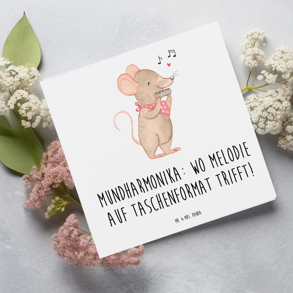 Deluxe Karte Mundharmonika: Wo Melodie auf Taschenformat trifft! Glückwunschkarte, Geburtstagskarte, Hochzeitskarte, Hochwertige Klappkarte, Einladungskarte, Karte, Klappkarte, Grußkarte, Hochwertige Grußkarte, Instrumente, Geschenke Musiker, Musikliebhaber