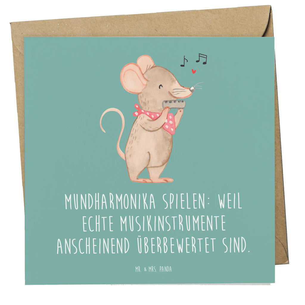 Deluxe Karte Mundharmonika spielen: Weil echte Musikinstrumente anscheinend überbewertet sind. Geburtstagskarte, Grußkarte, Klappkarte, Hochzeitskarte, Hochwertige Grußkarte, Karte, Hochwertige Klappkarte, Glückwunschkarte, Einladungskarte, Instrumente, Geschenke Musiker, Musikliebhaber