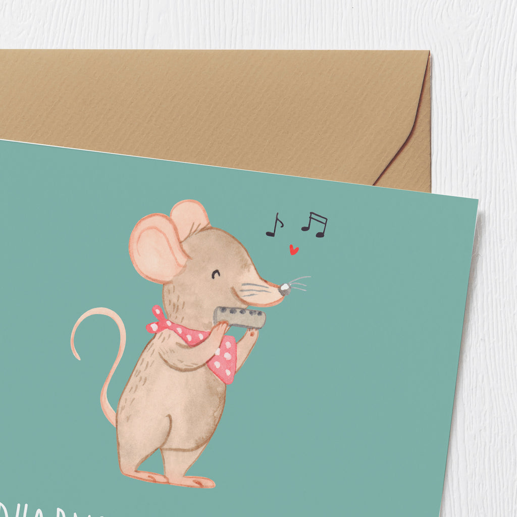 Deluxe Karte Mundharmonika: Wo Melodie auf Taschenformat trifft! Glückwunschkarte, Geburtstagskarte, Hochzeitskarte, Hochwertige Klappkarte, Einladungskarte, Karte, Klappkarte, Grußkarte, Hochwertige Grußkarte, Instrumente, Geschenke Musiker, Musikliebhaber