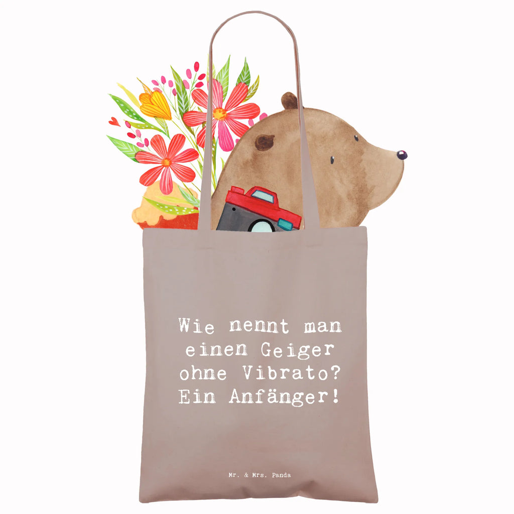 Tote bag Saying Wie nennt man einen Geiger ohne Vibrato? Ein Anfänger! Tragetasche, Stofftasche, Jutebeutel, Einkaufstasche, Einkaufstüte, Stoffbeutel, Schultertasche, Umhängetasche, Beuteltasche, Badetasche, Tasche, Beutel, Laptoptasche, Jutetasche, Shopper, Strandtasche, Instrumente, Geschenke Musiker, Musikliebhaber