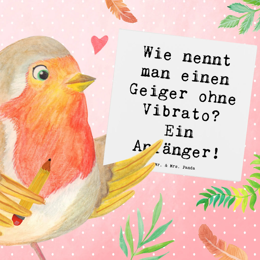 Deluxe Card Saying Wie nennt man einen Geiger ohne Vibrato? Ein Anfänger! Glückwunschkarte, Karte, Hochwertige Grußkarte, Hochwertige Klappkarte, Geburtstagskarte, Hochzeitskarte, Klappkarte, Grußkarte, Einladungskarte, Instrumente, Geschenke Musiker, Musikliebhaber