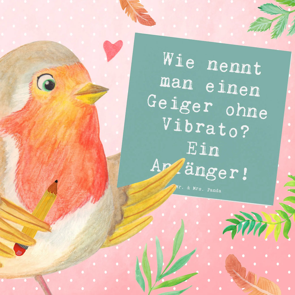 Deluxe Card Saying Wie nennt man einen Geiger ohne Vibrato? Ein Anfänger! Glückwunschkarte, Karte, Hochwertige Grußkarte, Hochwertige Klappkarte, Geburtstagskarte, Hochzeitskarte, Klappkarte, Grußkarte, Einladungskarte, Instrumente, Geschenke Musiker, Musikliebhaber