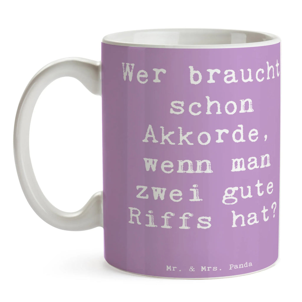 Mug Saying Wer braucht schon Akkorde, wenn man zwei gute Riffs hat? Porzellantasse, Tasse mit Motiven, Geschenktasse, Tasse mit Zitaten, Bürotasse, Kaffeetasse, Keramiktasse, Teetasse, Tasse, Instrumente, Geschenke Musiker, Musikliebhaber