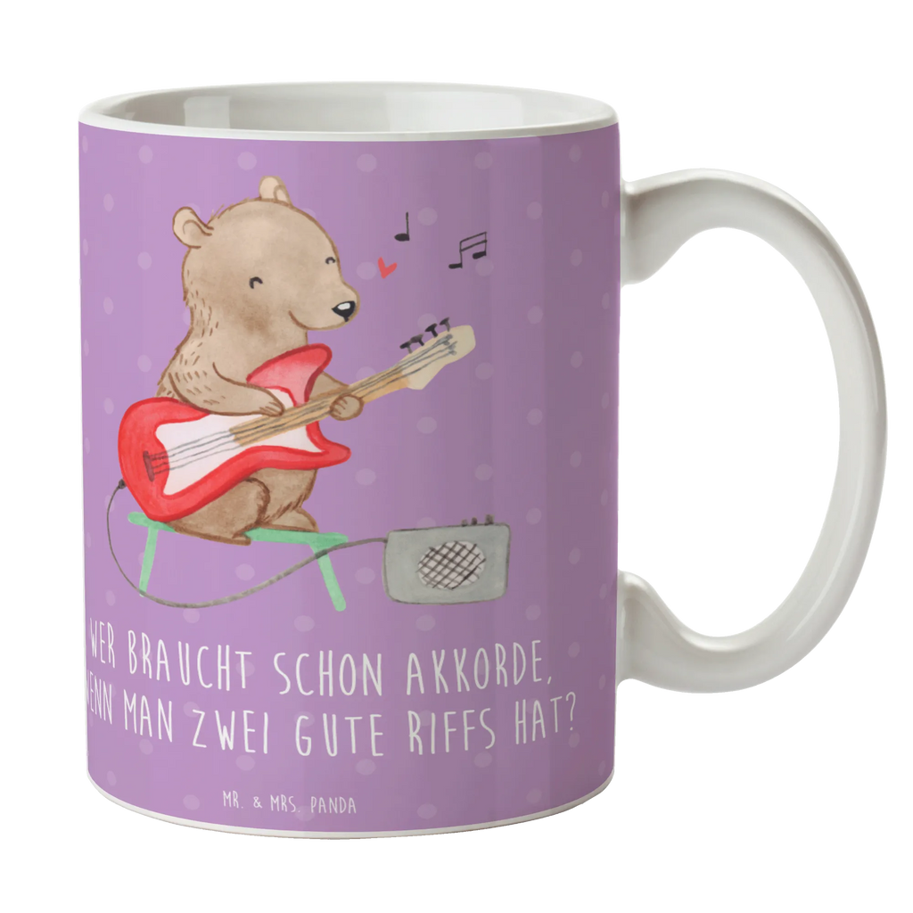 Tasse E-Gitarre Zwei Riffs Bürotasse, Tasse mit Motiven, Keramiktasse, Tasse mit Zitaten, Porzellantasse, Kaffeetasse, Geschenktasse, Teetasse, Tasse, Instrumente, Geschenke Musiker, Musikliebhaber