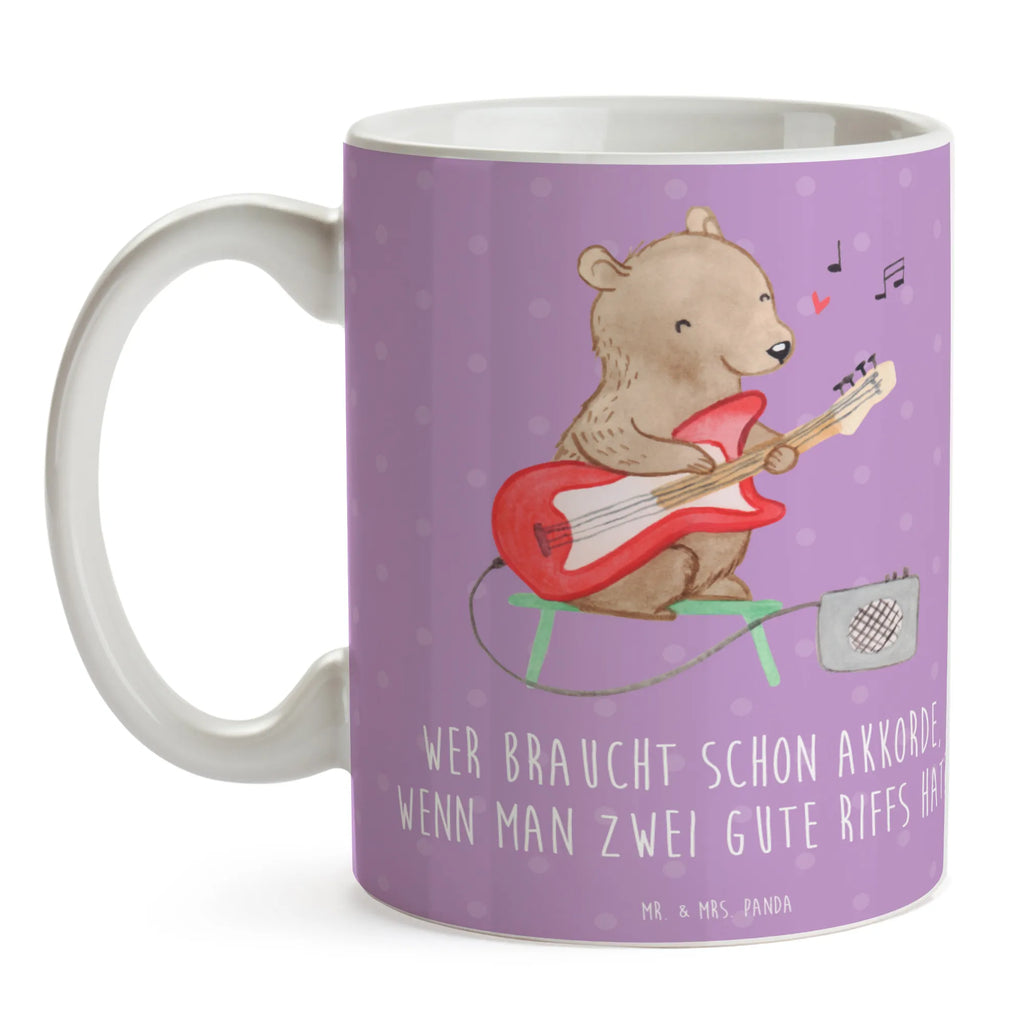 Tasse E-Gitarre Zwei Riffs Bürotasse, Tasse mit Motiven, Keramiktasse, Tasse mit Zitaten, Porzellantasse, Kaffeetasse, Geschenktasse, Teetasse, Tasse, Instrumente, Geschenke Musiker, Musikliebhaber